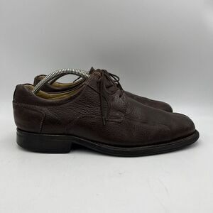 Studio Belvedere Bay Bridge Brown Leather Lace-up Dress Shoes Mens Size 11 1/2 D
